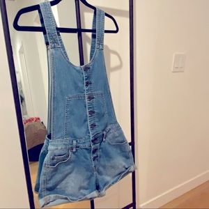 Free People denim romper